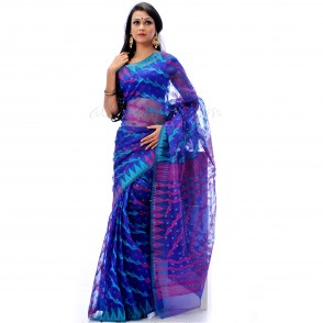 Traditional soft muslin half silk Sharee form Tangail with Beautiful Jamdani design
